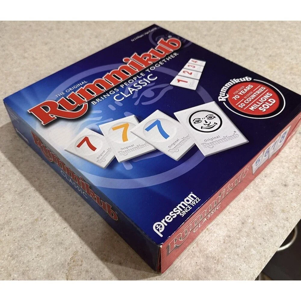 Rummikub by Pressman - Classic Edition - The Original Rummy Tile Game, Blue